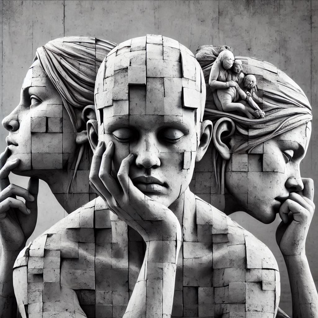 Pictorial representation of ADHD with depression.