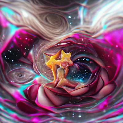 Rose crying star tears