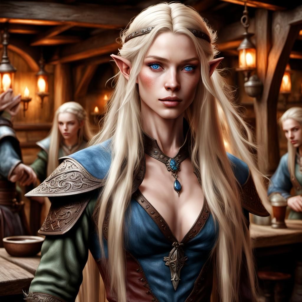 Elven Tavern - AI Generated Artwork - NightCafe Creator