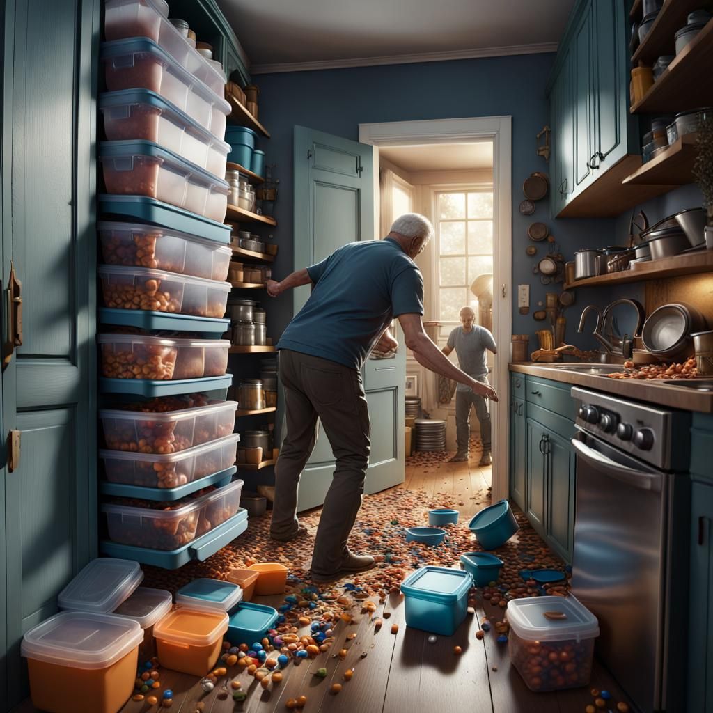 I hate the plastics cupboard