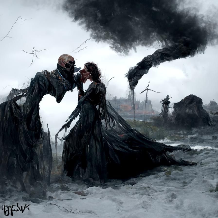 lovers in the wind