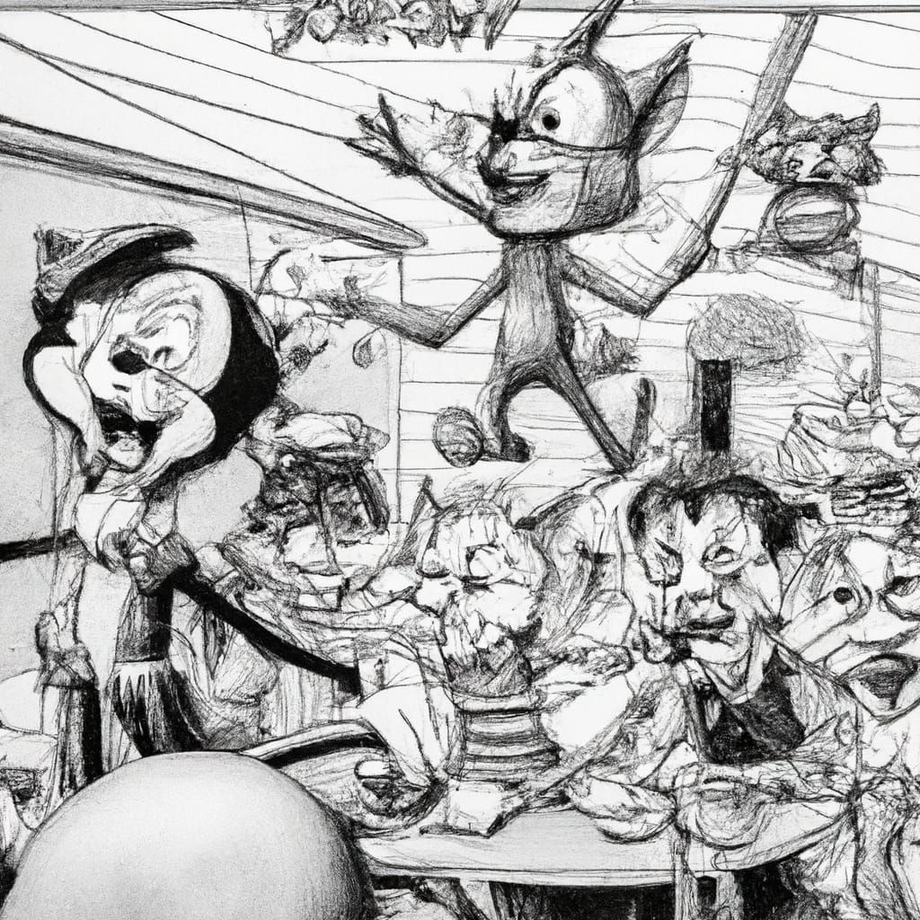 Tom and Jerry go to rehab, intricately detailed detailed ani...