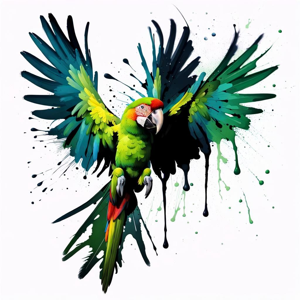 Great Green Macaw  by @kauri