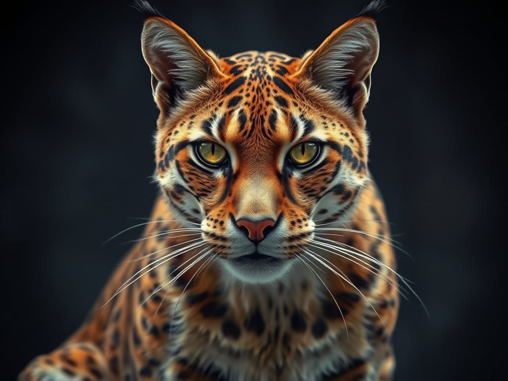 Regal Feline Predator in Hyperrealistic HDR
