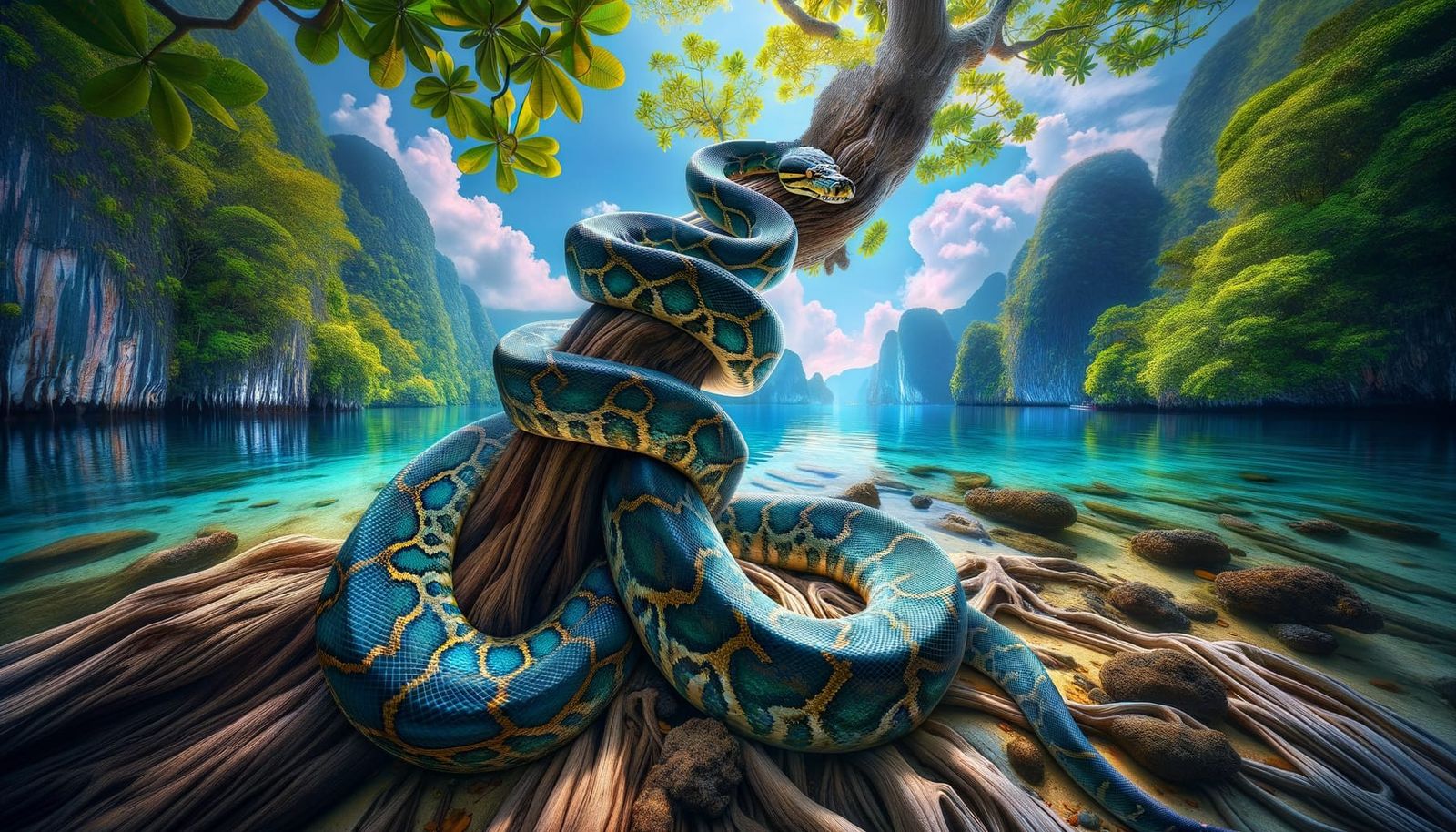 The Motley Golden Child Python