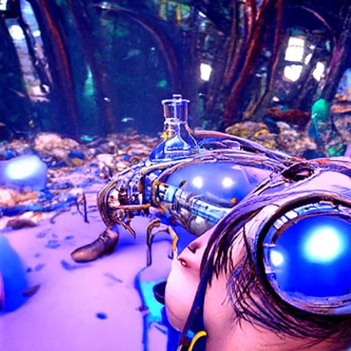 high definition 4k unreal engine game still mixing subnautica, bioshock