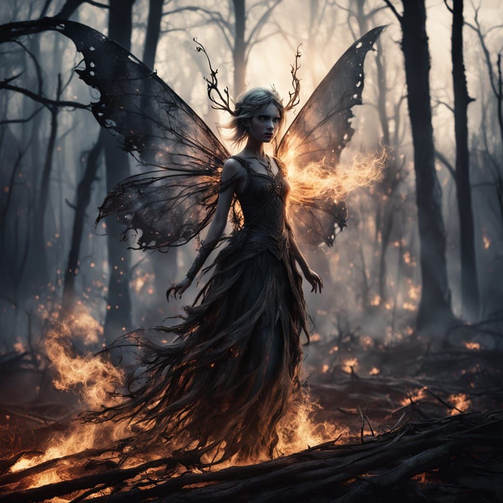 The Charred Fairy!   by @ArtMew94