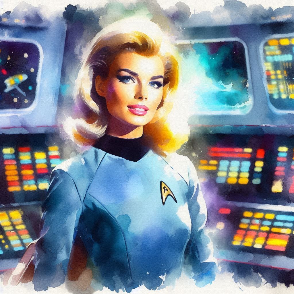 "Women of Star Fleet" Watercolor 2