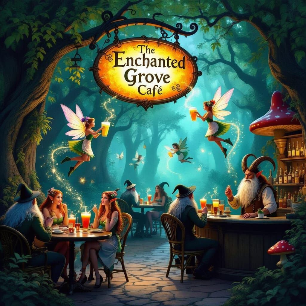 The Enchanted Grove  by @Shywolf