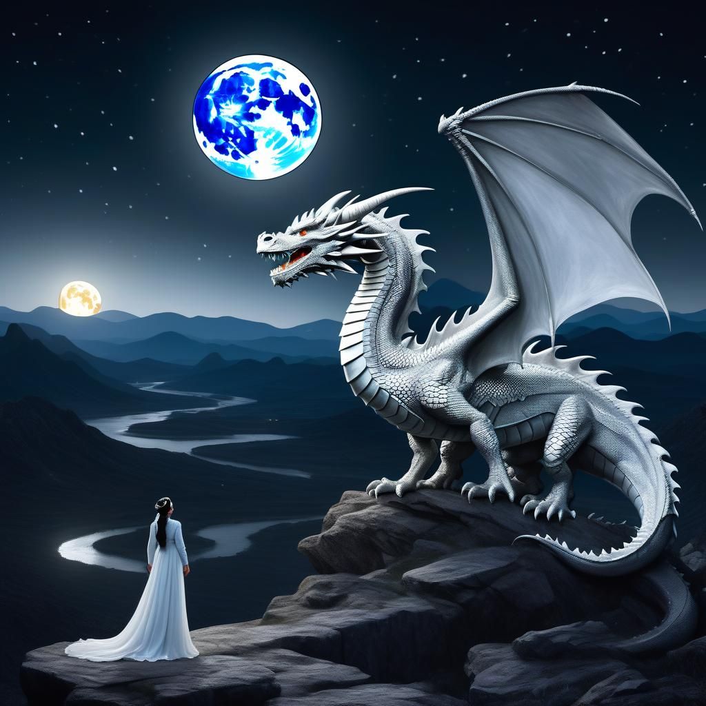 .
Un enorme dragón