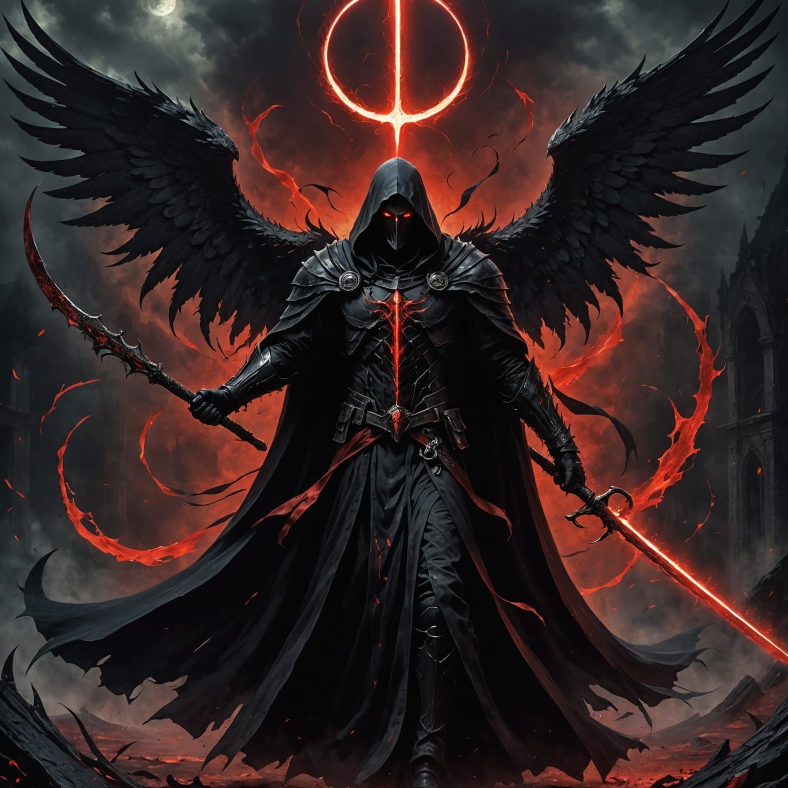 Angel of Death  by @Boredashi