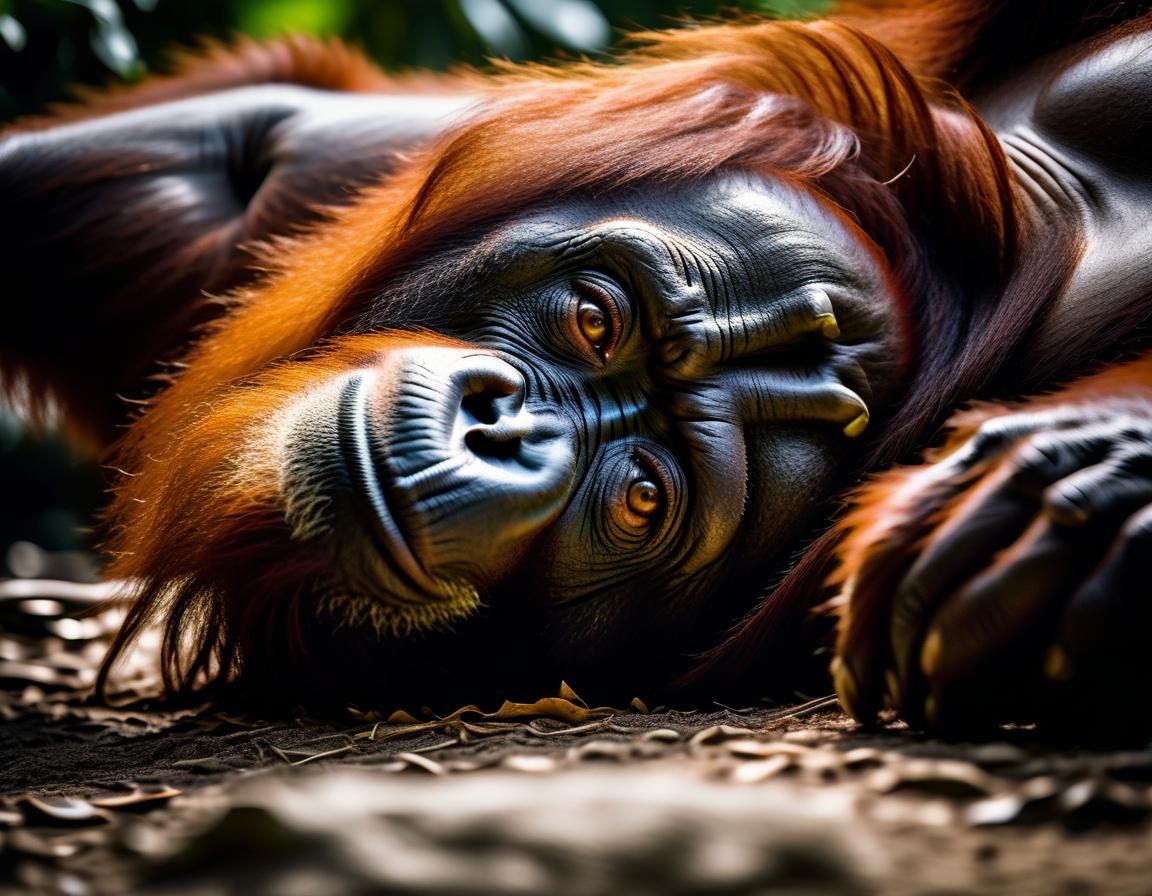  Orangutan's face#4