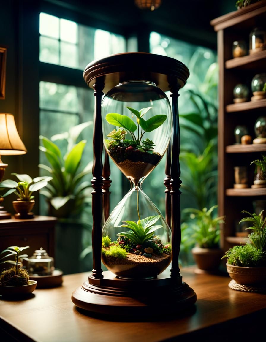 Terrarium hourglass  by @Baba Adlenpak