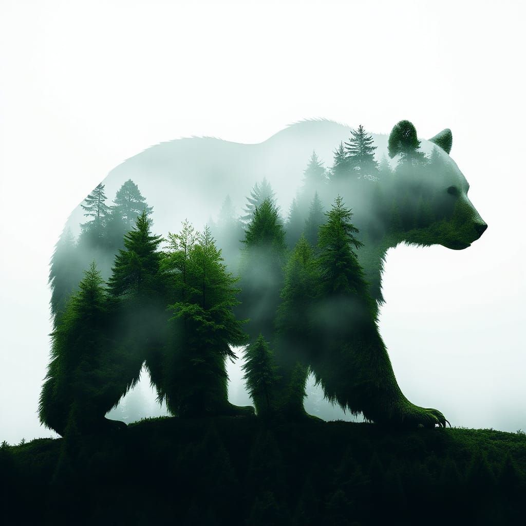 Bear in the Forest  by @RandomlyGeneratedName