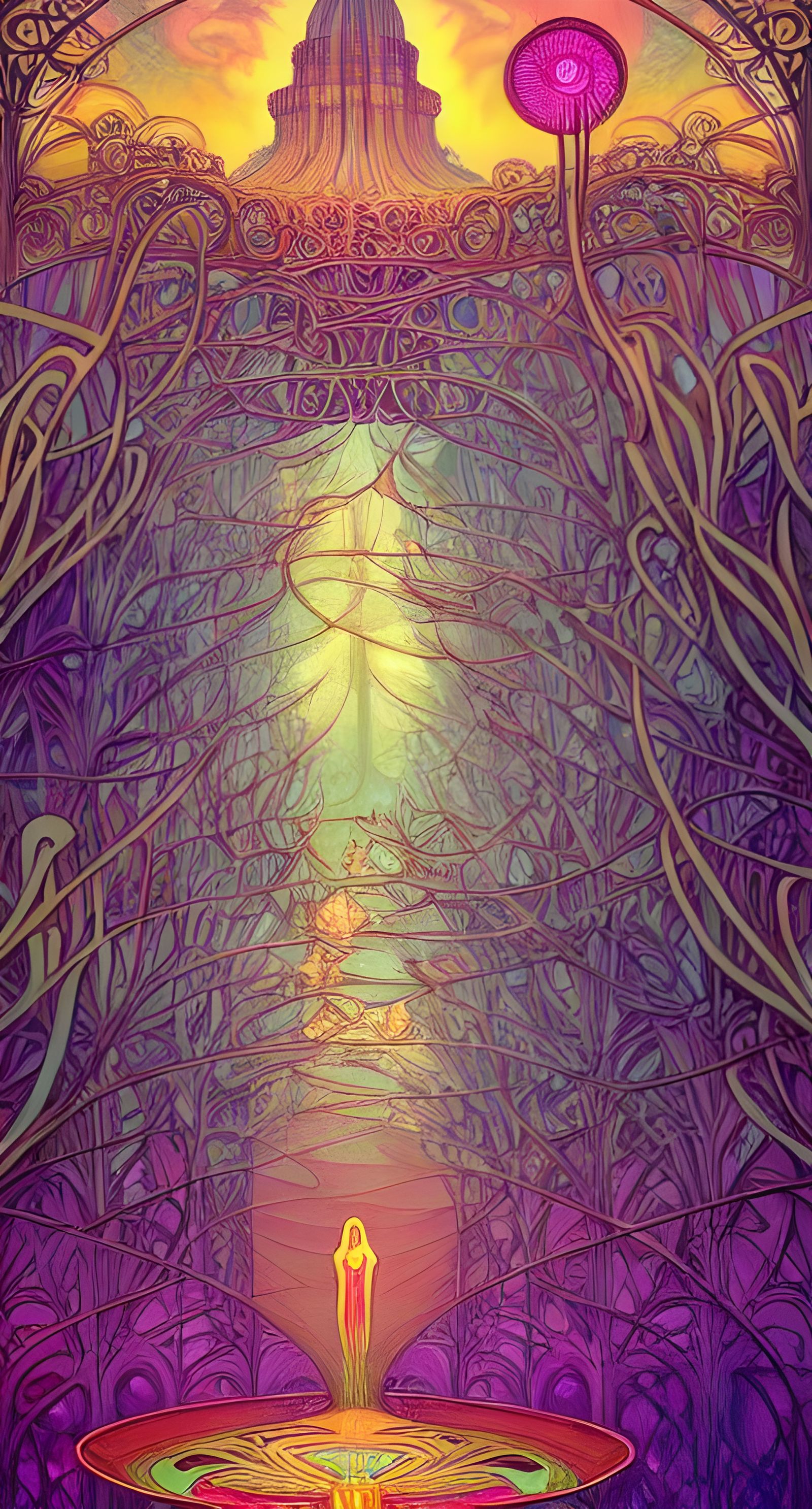 Mucha Art Nouveau Relativity Civilization, Ascending and Des...