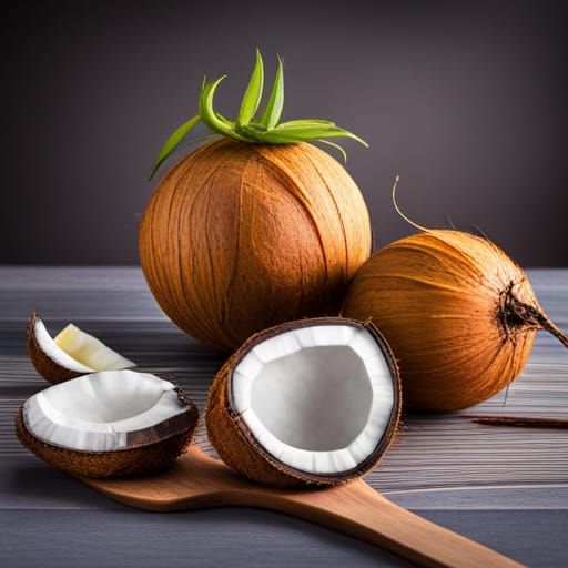 The coconut nut is a giant nut If you eat too much, you'll g...