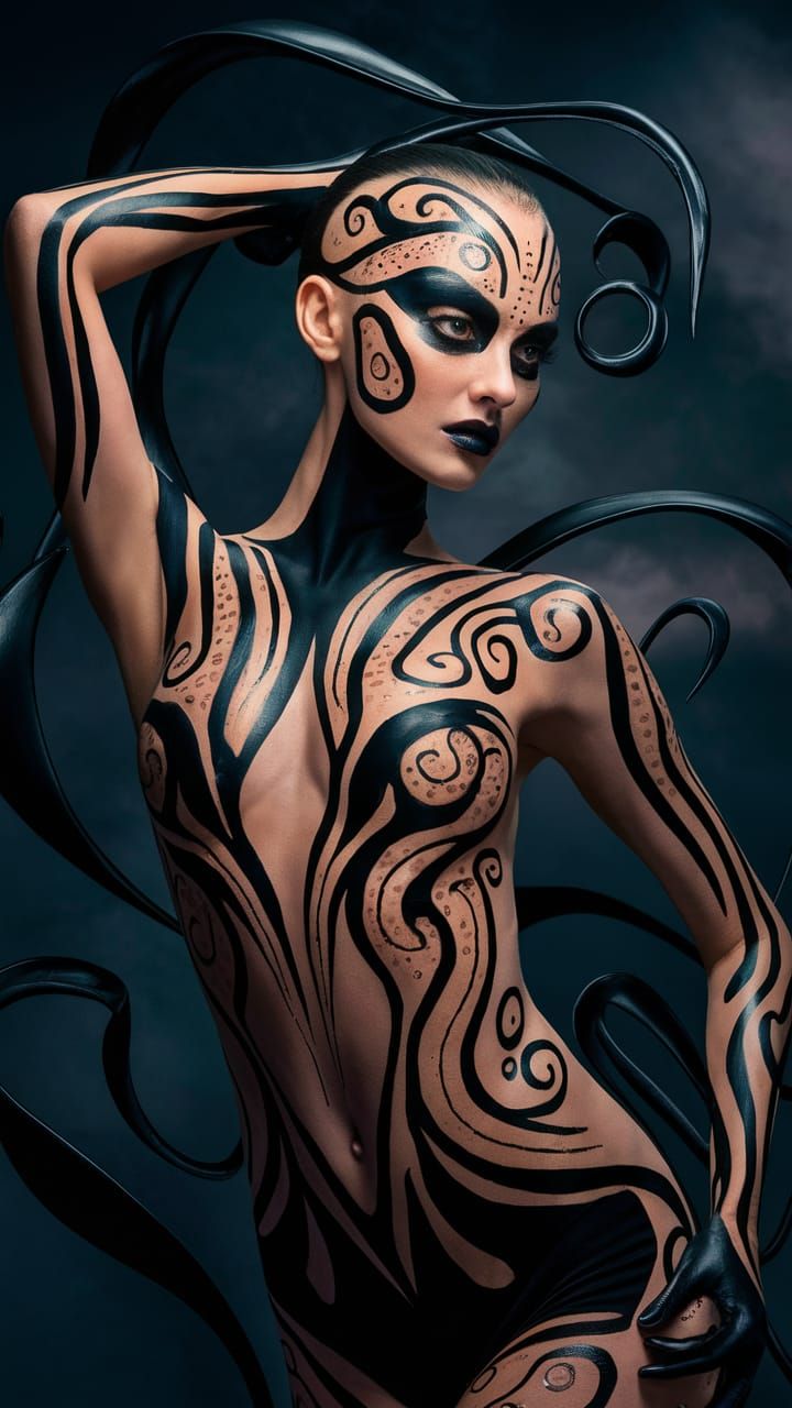 BodyPaint Black Tattoo