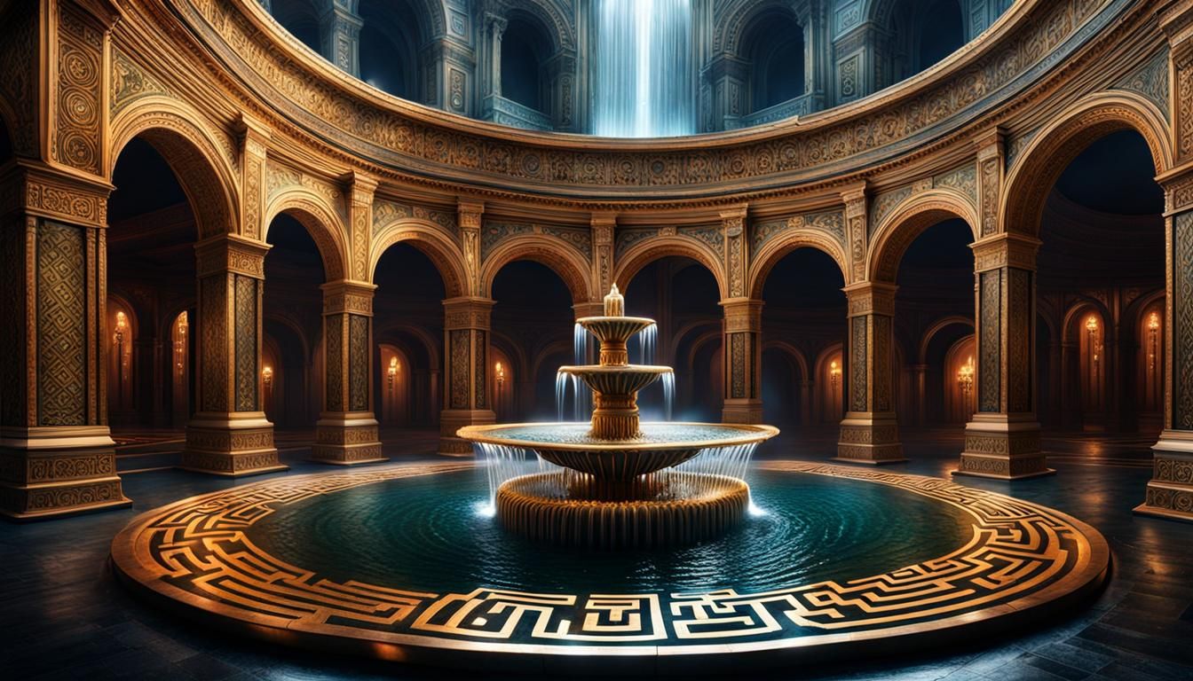 Labyrinth Inspired Fountain  by @FiyaSwitch