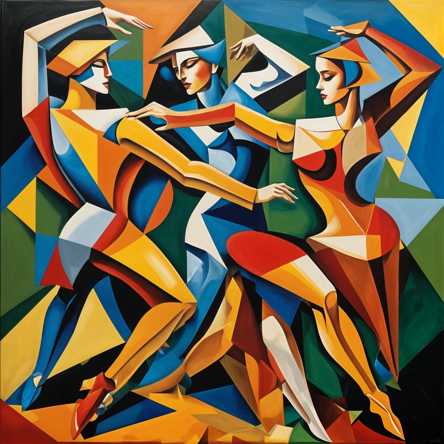 The Dancing Cubists  by @Tracie