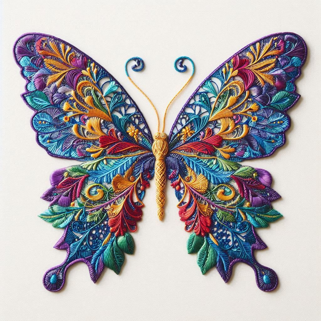 Embroidered Butterfly