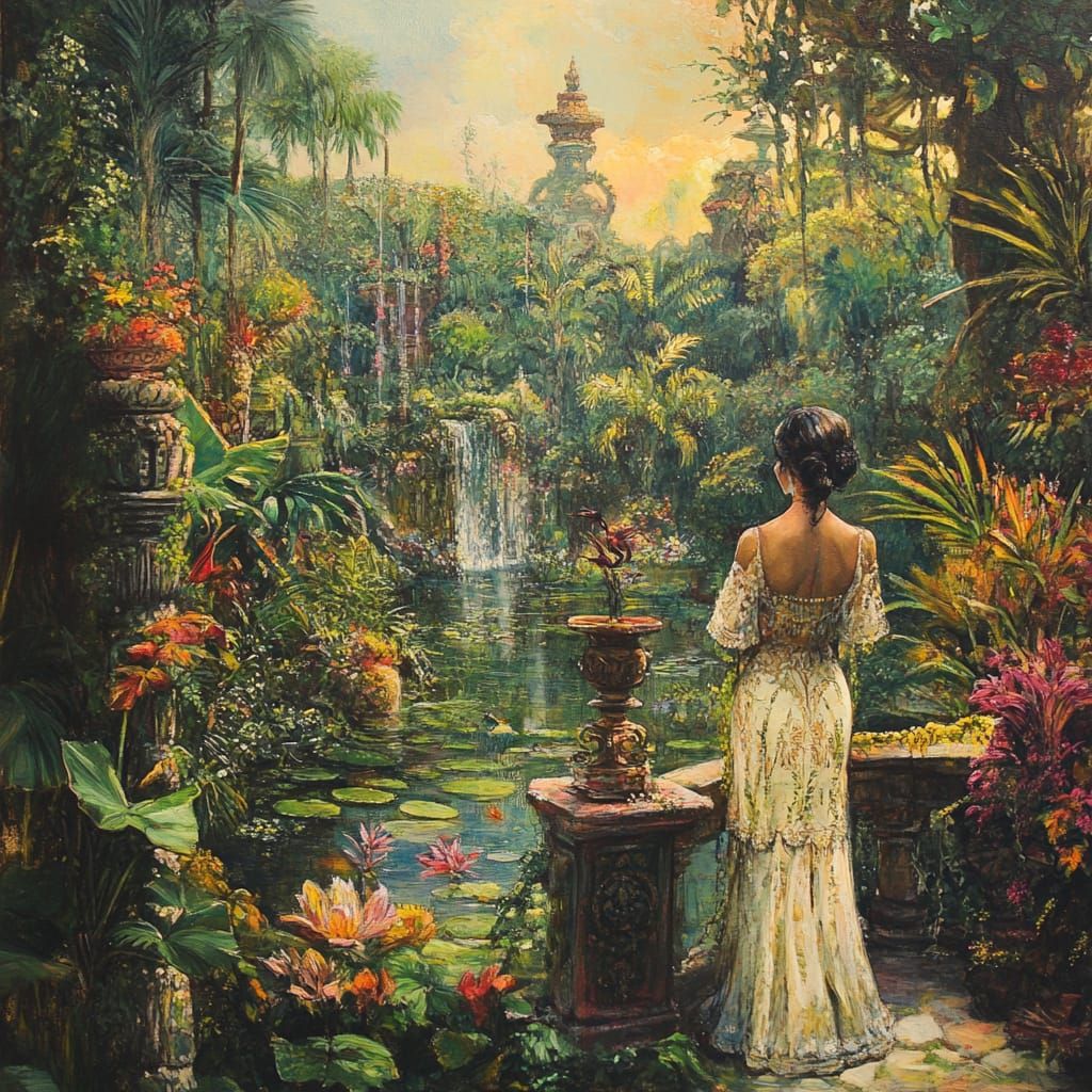 Tranquil Garden Reverie