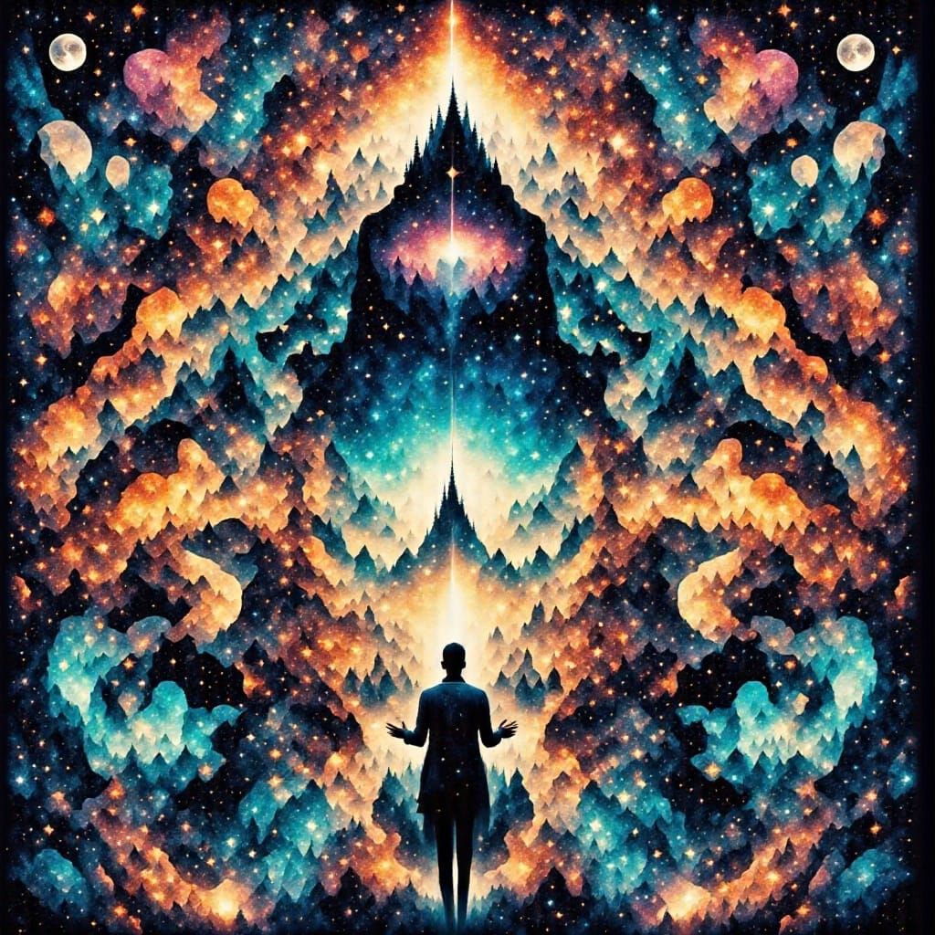 Hyperdetailed Astral Pattern in Soft Pastel Colors