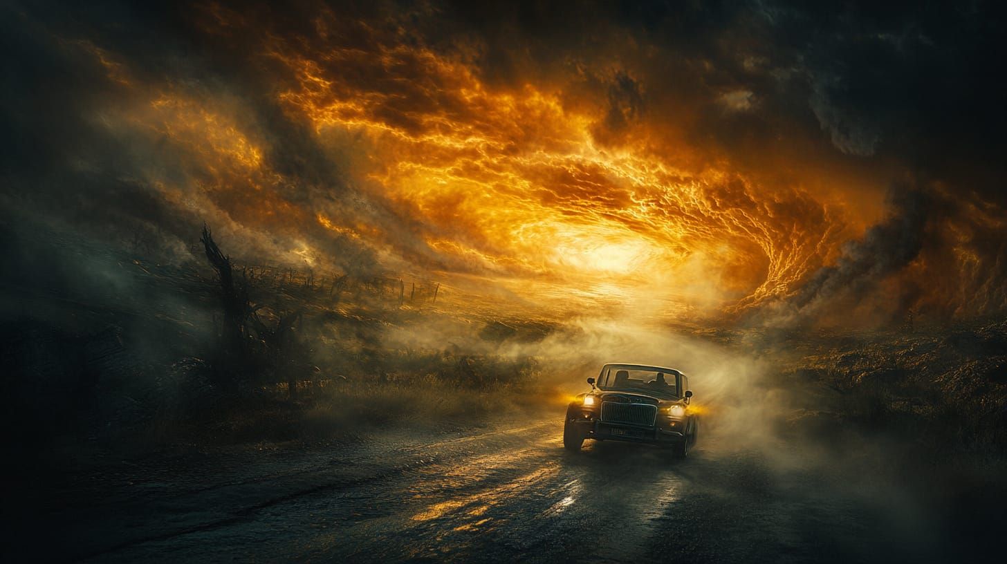 the ghost of my own making, a wraith behind the wheel, driving through the marrow of night,