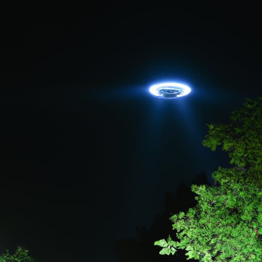 UFO at night