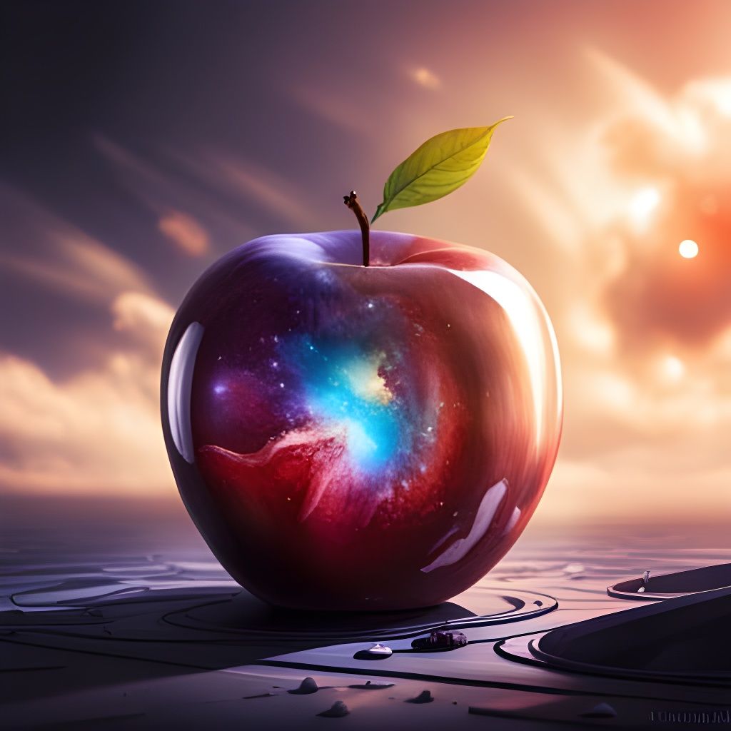 Galactic apple  by @Taz