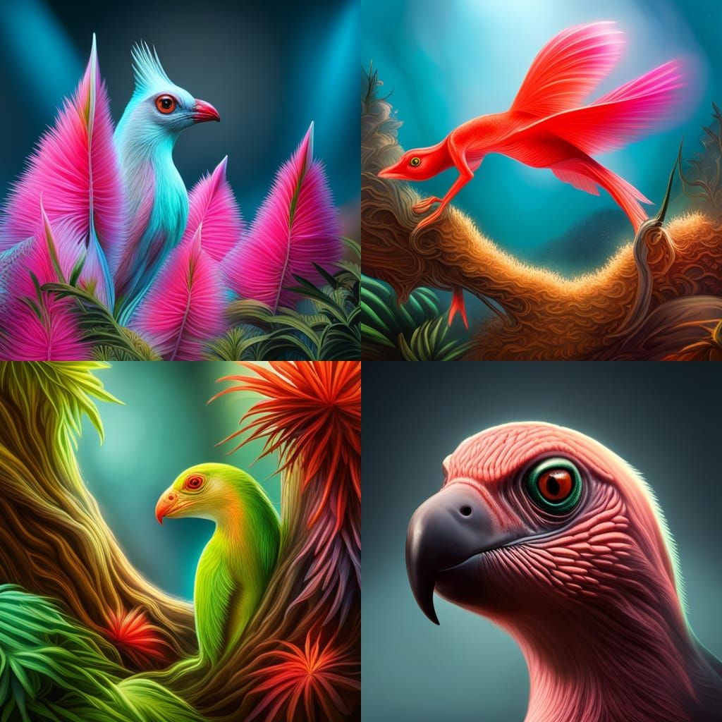 Alebrige axolote neon super realistic