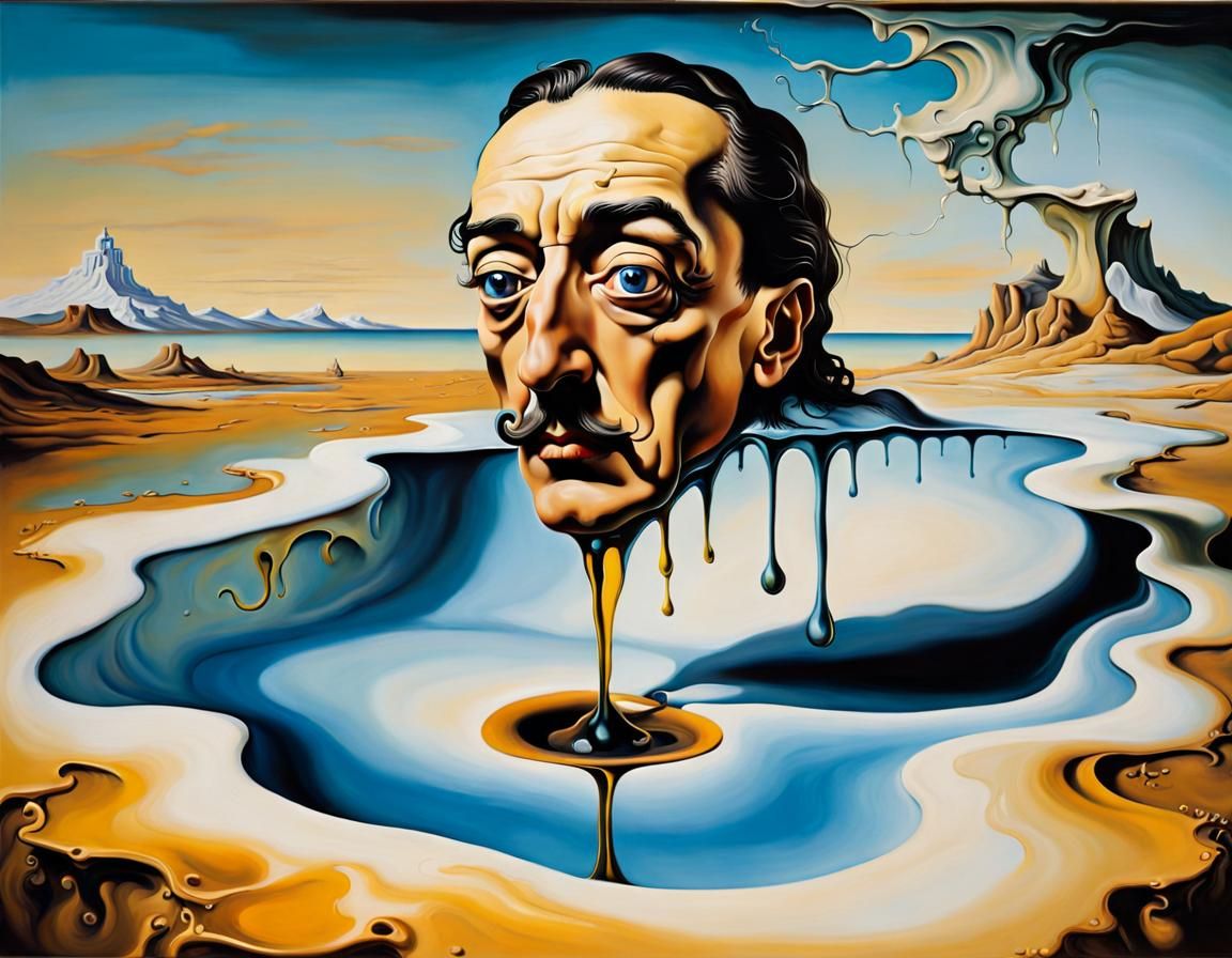 Salvador Dali Self Portrait - AI Generated Artwork - NightCafe Creator