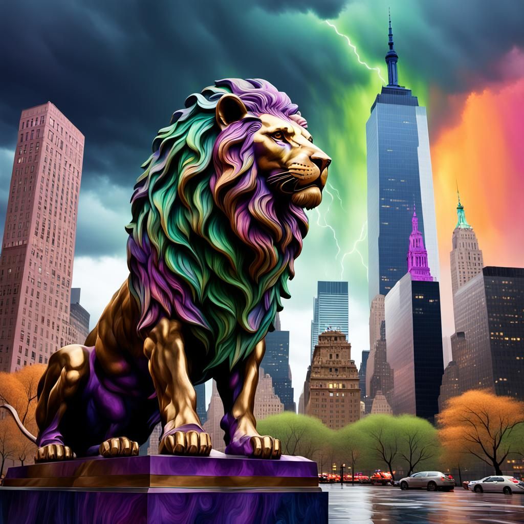 rainbow lion