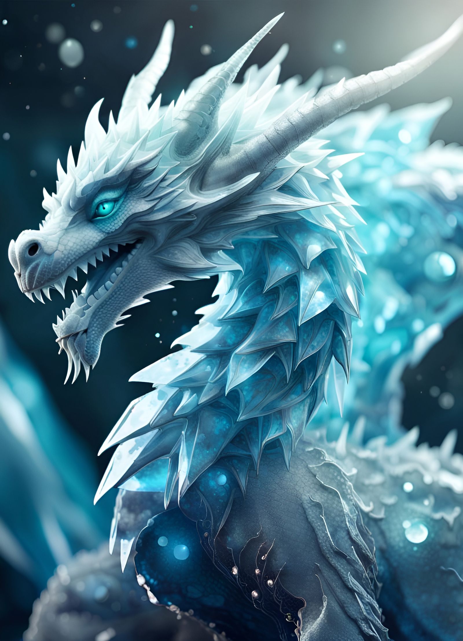 Arctic dragon ♡ - AI Generated Artwork - NightCafe Creator