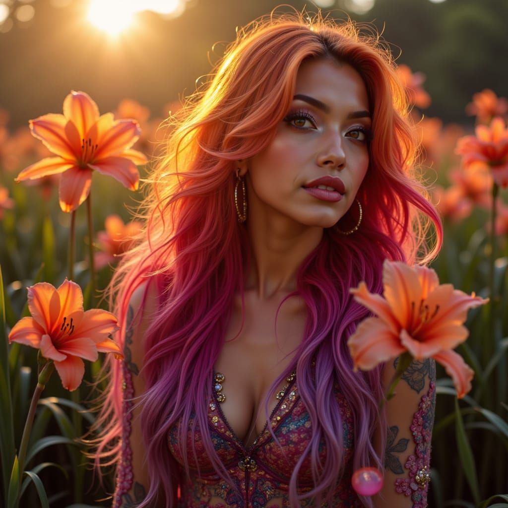 Sunshine
Light of the sun
Pair with Amaryllis
Shu
Good, charming
Androgynous, High Femme Bisexual, Biromantic,
Malaysian/Puerto Rican Golden...