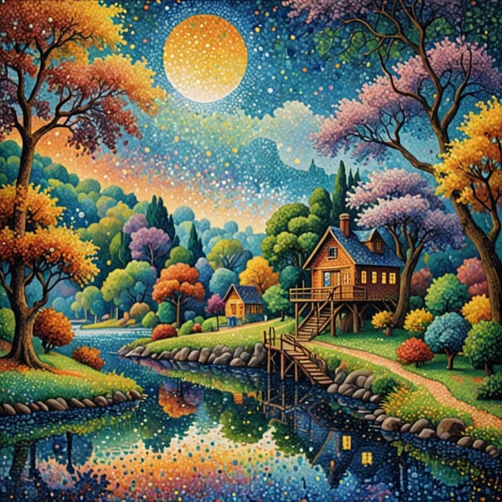 Pointillism  by @Citrus Gardenia