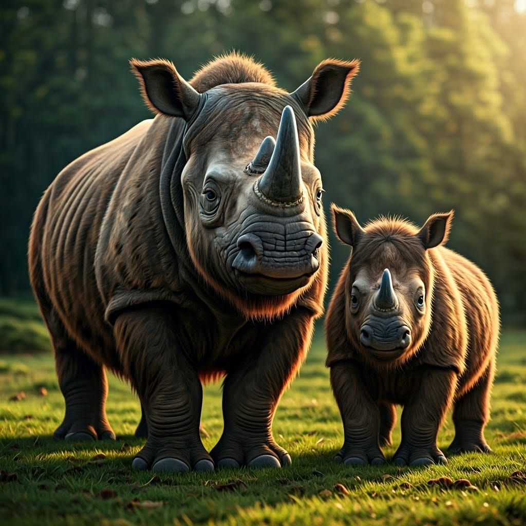 Woolly Rhinoceros  by @Thomas