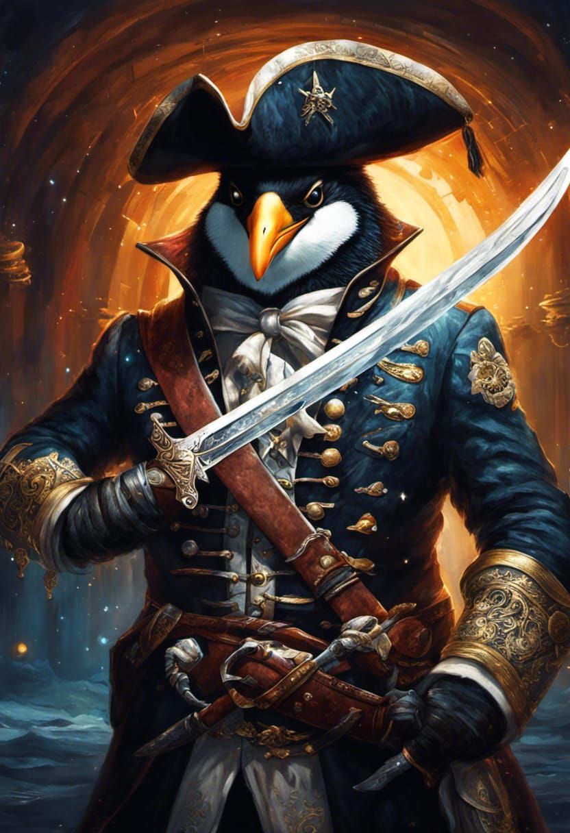 The Dread Pirate Pingu  by @Noquelle