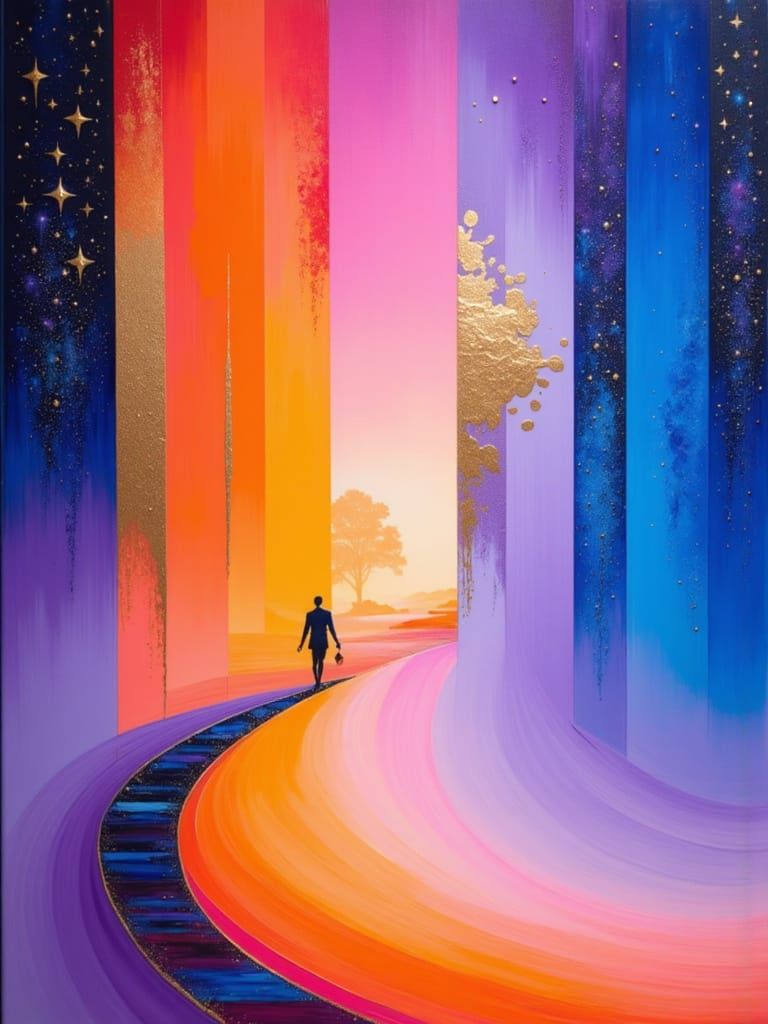 I'm stepping through the door