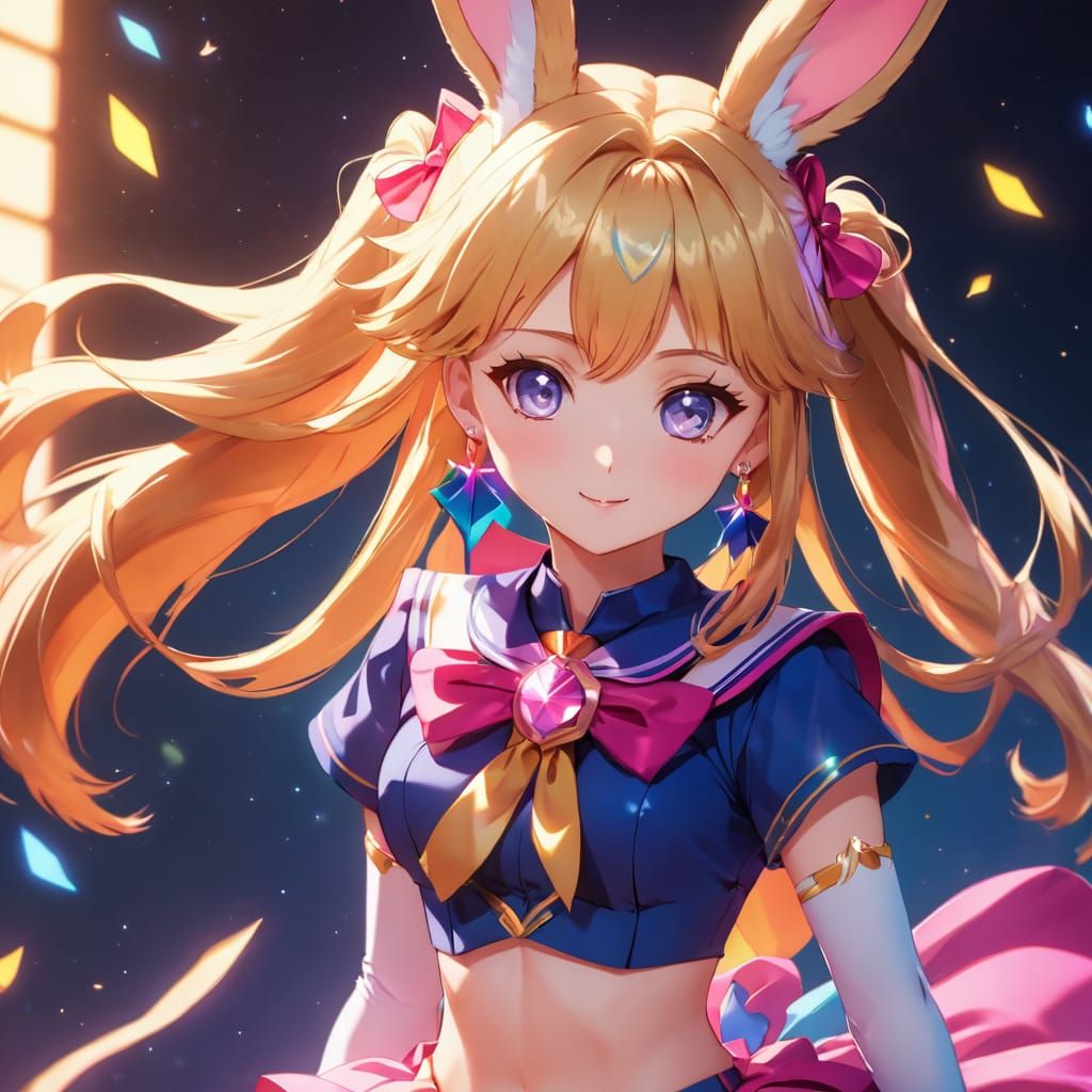 Cute sailor rabbit girls