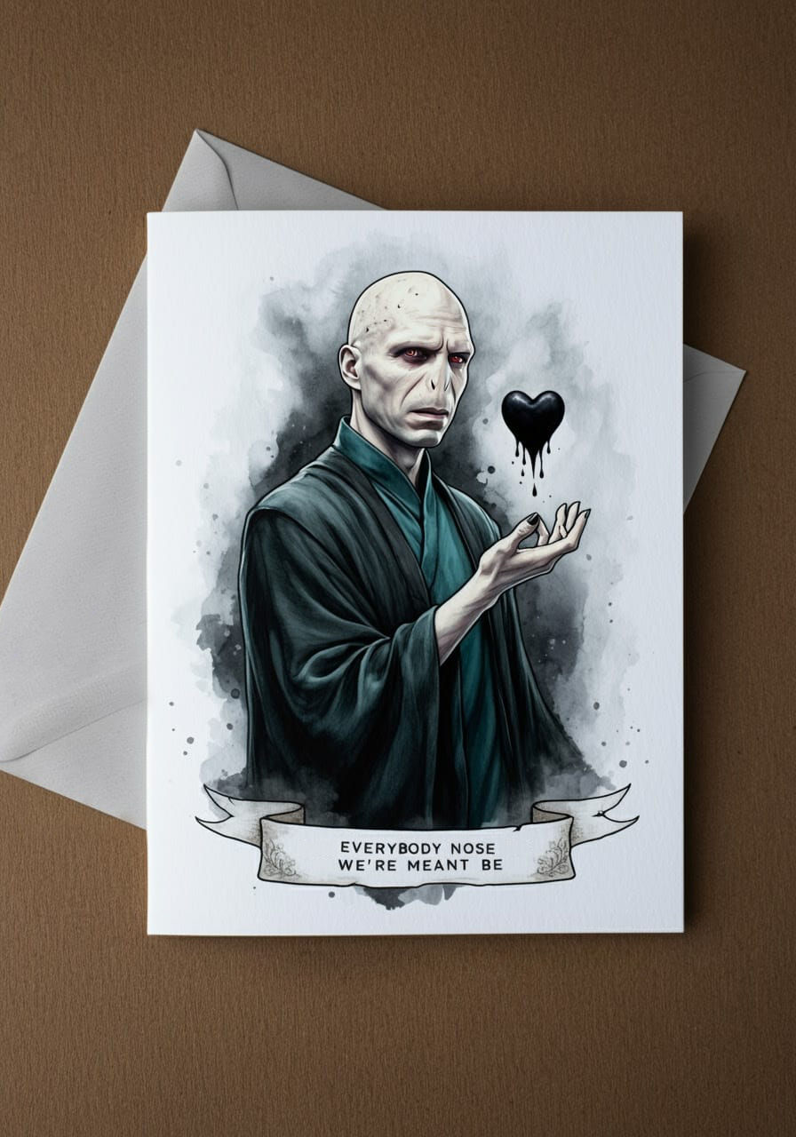 Voldemort Valentines Card