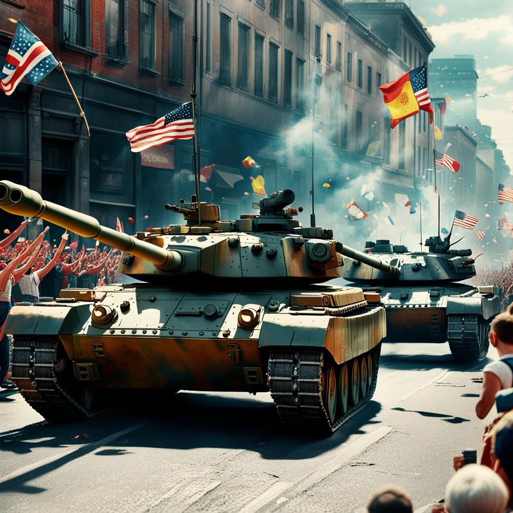 Tanks Parade: A Cinematic Celebration of Military Might