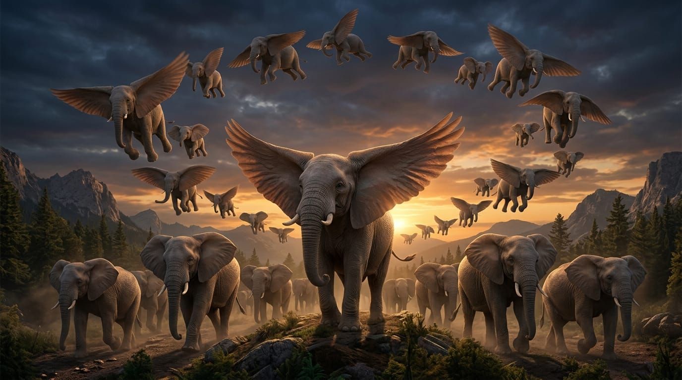 Dumbo Has Sired a Herd