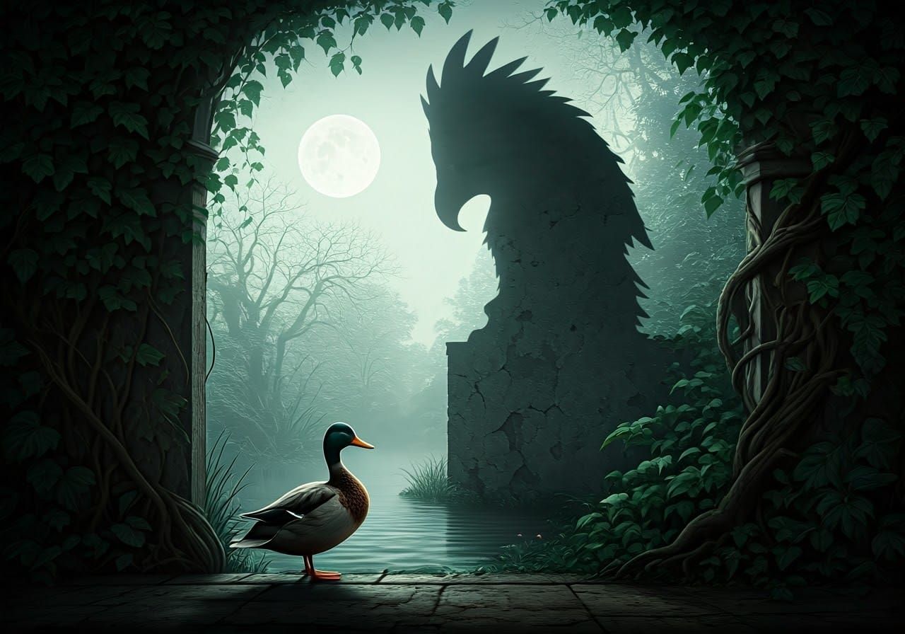 Living Shadows - Duck's Shadow Morphing into an Eagle, by Pierre ...