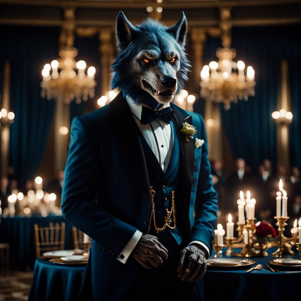 Werewolf black tie event   by @Ashfalla 