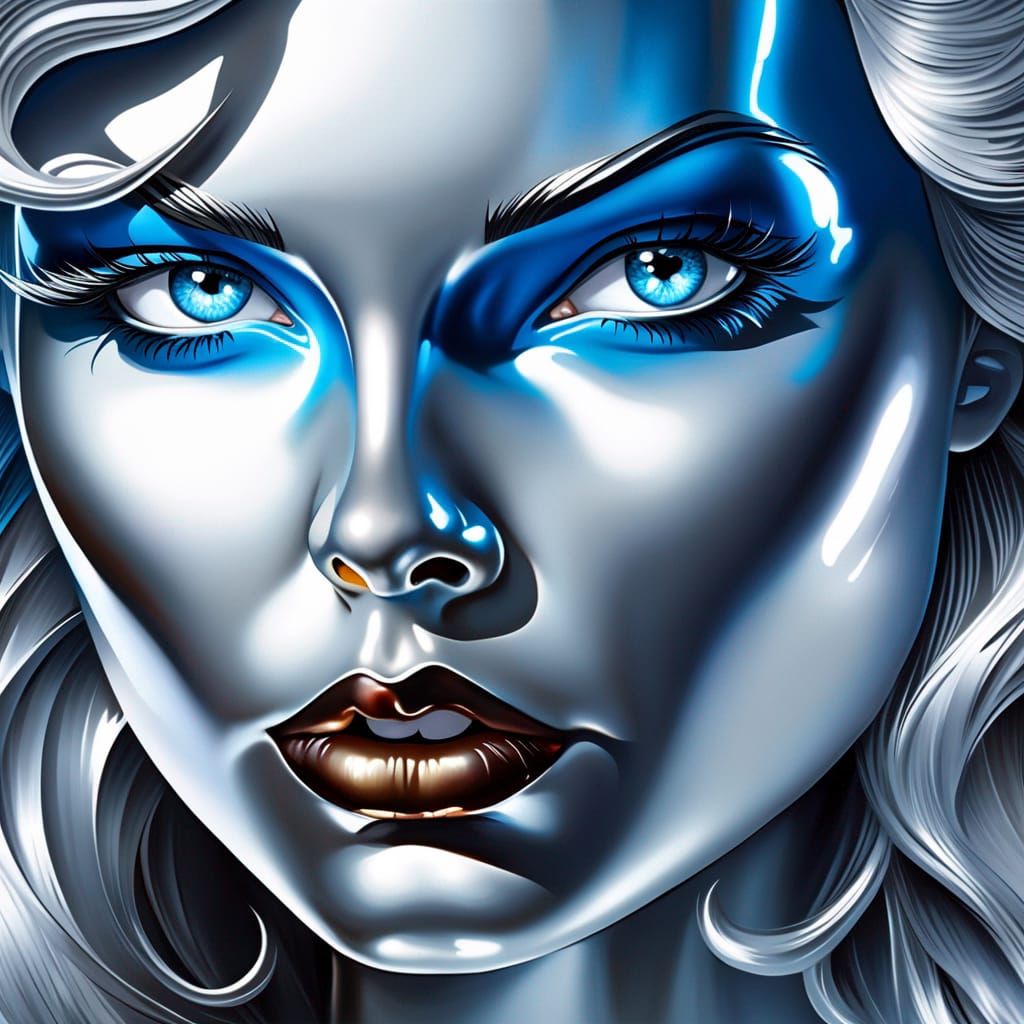 Silver Lady Sdxl 09 V3 Ai Generated Artwork Nightcafe Creator 1953