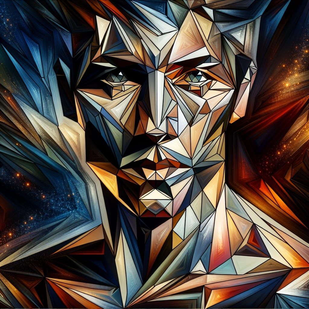 Geometric Abstract Portrait