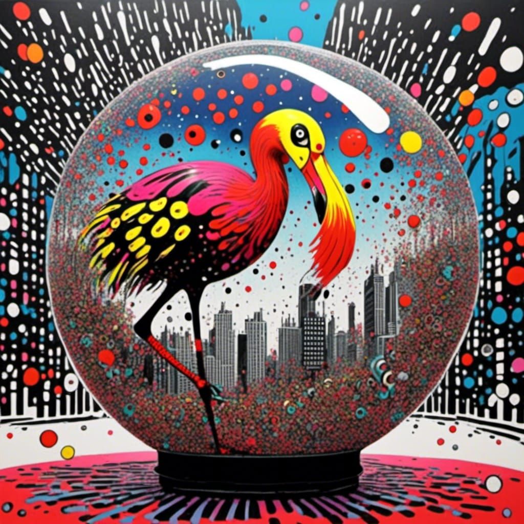 <lora:Flamingo Fancy:1.0> Fishbowl city 