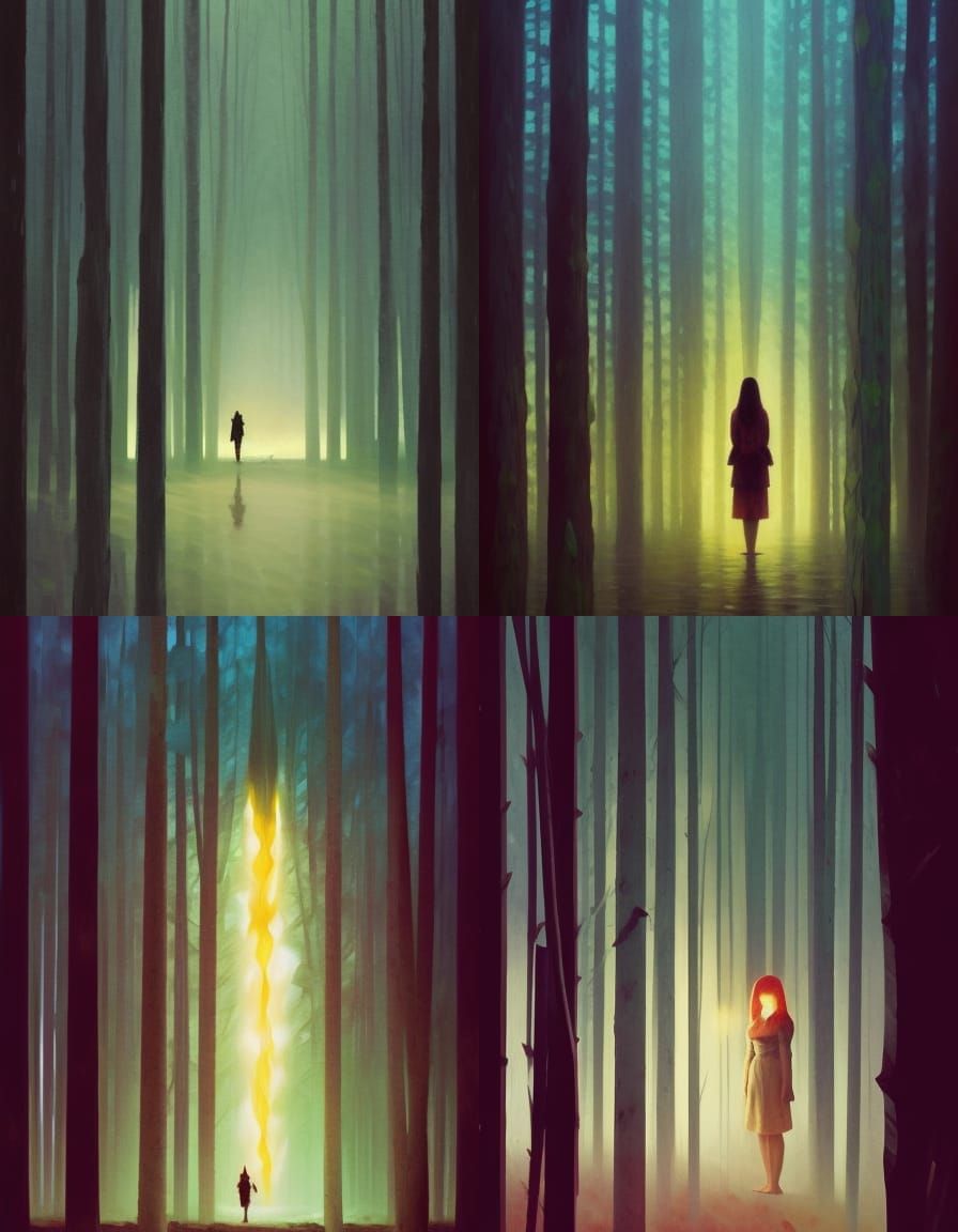 a woman inside of a Darkness