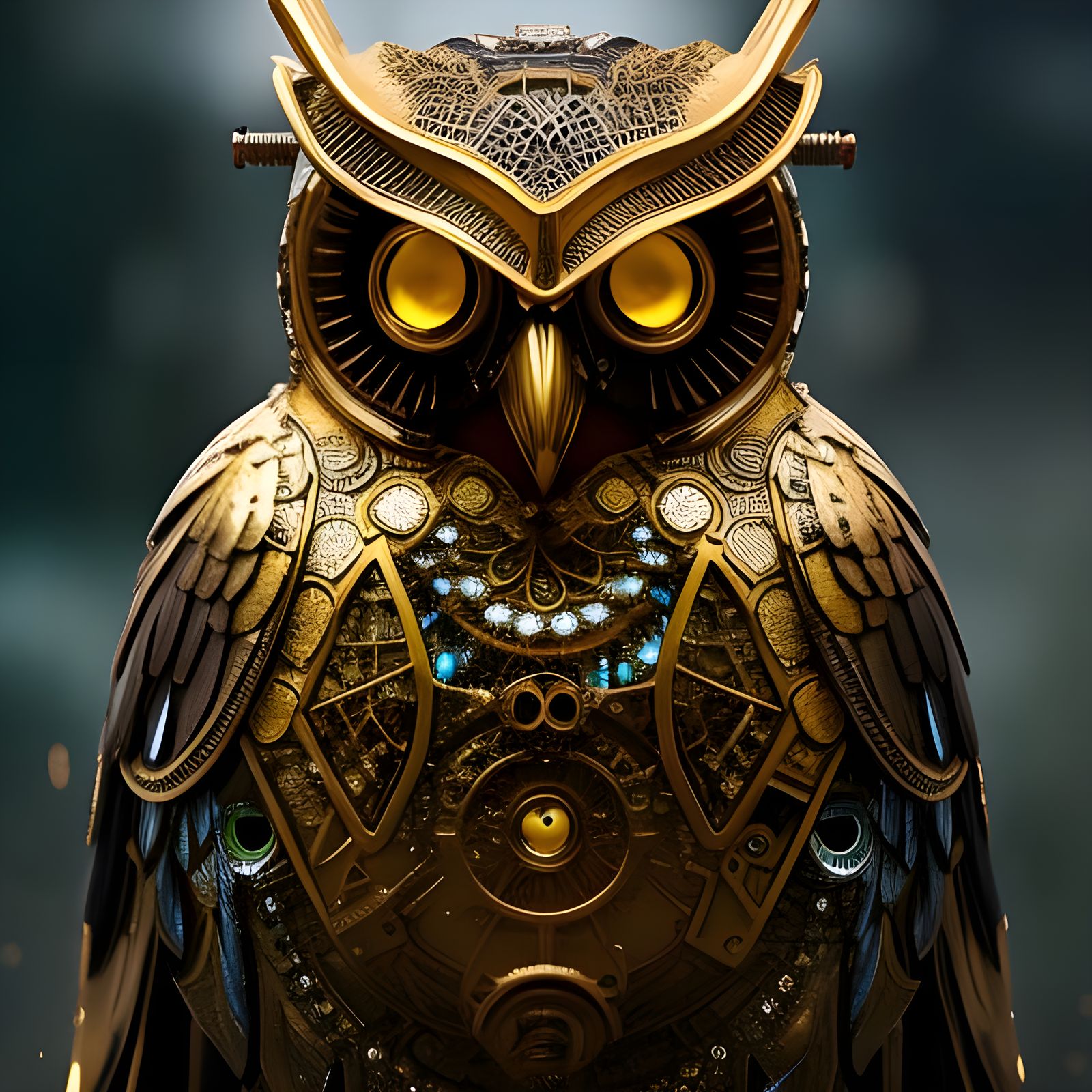 Golden Statue of the legendary Barnie the Barnowl 
