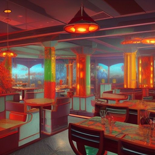 80s restaurant